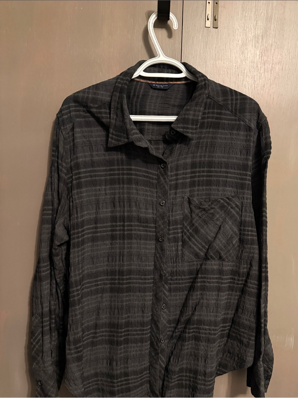 Denver Hayes Charcoal Plaid Button-Down Shirt